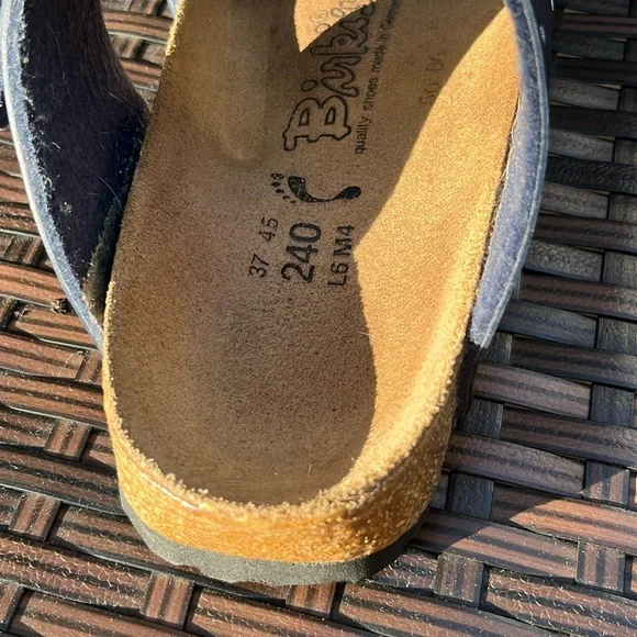 Birkenstock Birkies Navy Blue Sandals - Picture 8 of 16